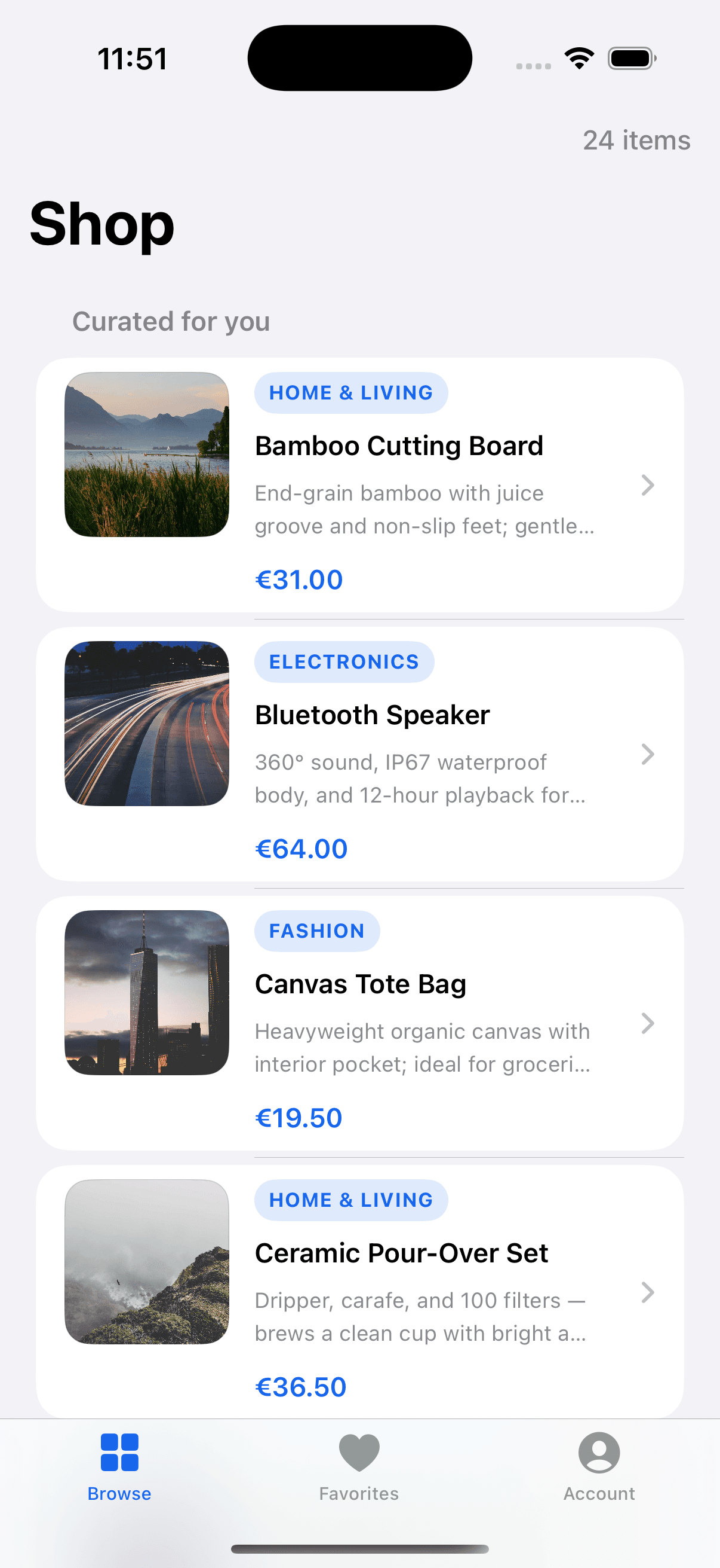 Marketplace app login screen